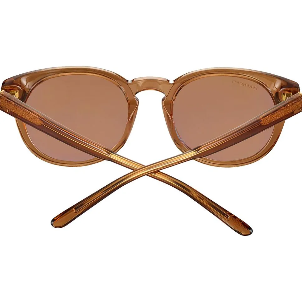 Lunettes de soleil Serengeti Havah Crystal Caramel Brown Mineral Polarized Drivers