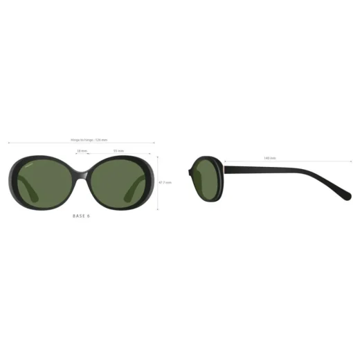 Lunettes de soleil Serengeti Bacall Shiny Black Transparent Layer Polarized 555nm