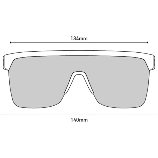 Lunettes de soleil Spy Flynn 50/50 Matte Blue Matte White Happy Gray Green Blue Mirror