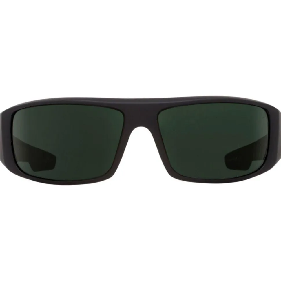Lunettes de soleil Spy Logan Soft Matte Black HD Plus Gray Green