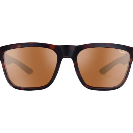 Lunettes de soleil Zeal Kittredge Matte Brown Havana Ellume Polarized Copper