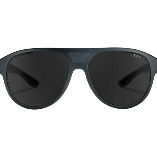 Lunettes de soleil Zeal Selkirk Matte Black Ellume Polarized Dark Grey