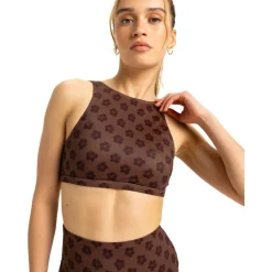 Maillot de bain Roxy Roxy Pro Wave - Bikini Top Chocolate Plum Polka