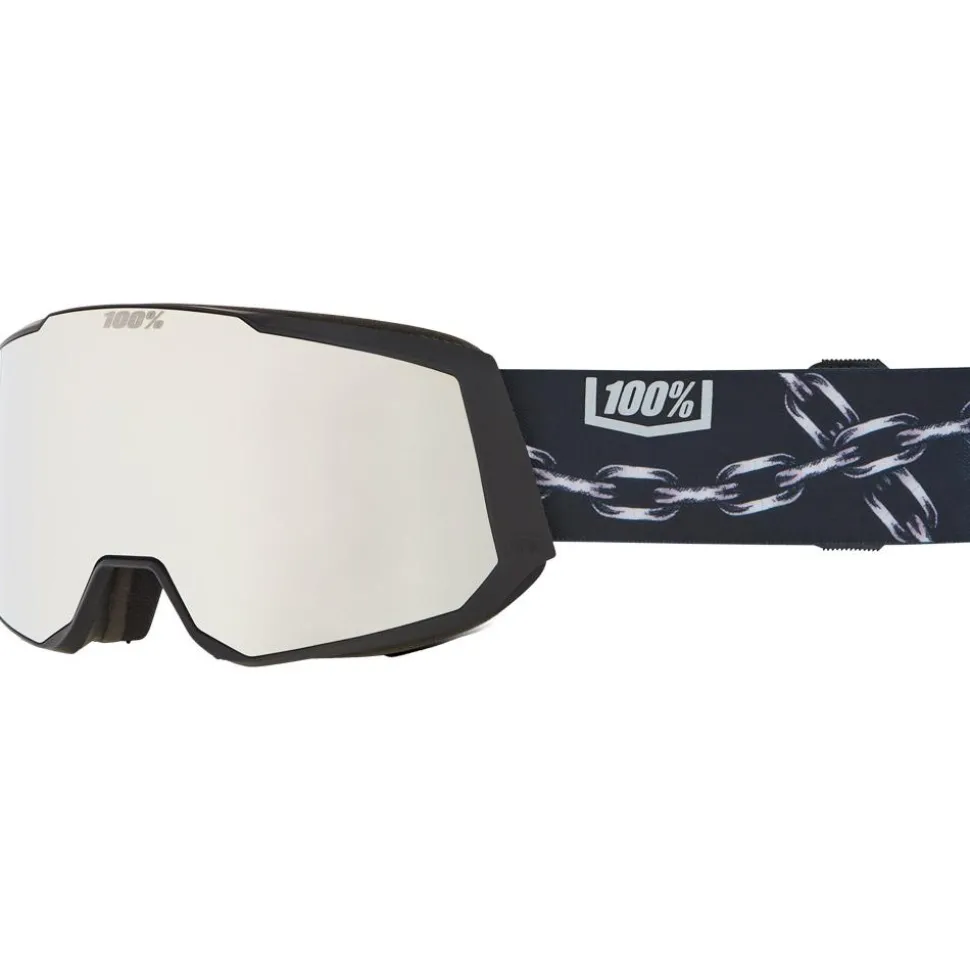 Masque de Ski 100% Snowcraft XL Nico Hiper Gray Blue Siver Ml Mirror + Hiper Smoke Blue Ml Mirror