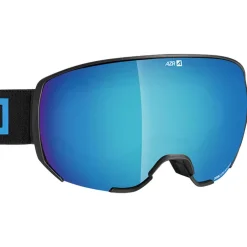 Masque de Ski AZR Action Otg Noire Mate Full Bleu Multicouche