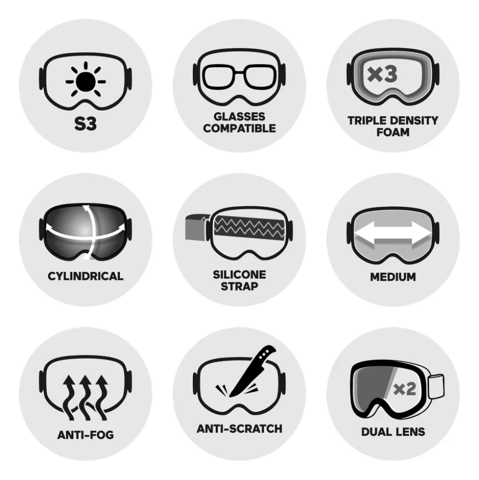 Masque de Ski Bliz Spark White Smoke Blue Multi