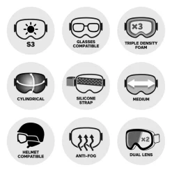 Masque de Ski Oakley Target Line M Matte White Prizm Dark Grey