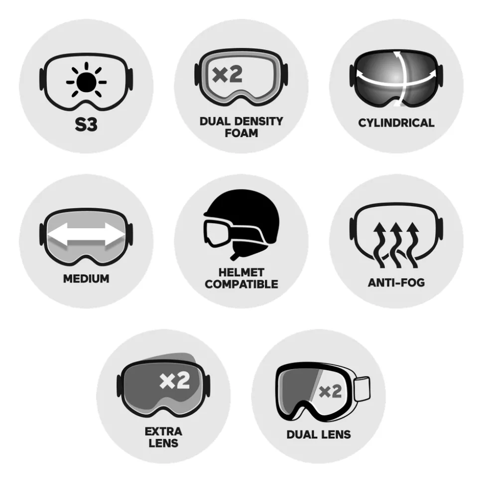 Masque de Ski Smith Squad Black Chromapop Sun Blue Mirror + Yellow