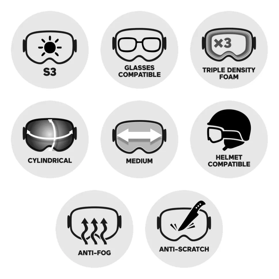 Masque de Ski Volcom Attunga Matte White Pink Chrome