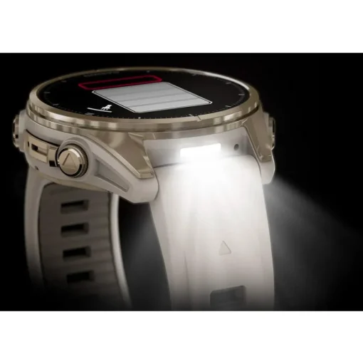 Montres GPS Garmin Fenix 8 Amoled Sapphire Soft Gold Gris Cendré Grès Foncé