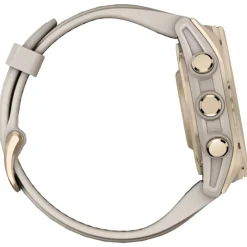 Montres GPS Garmin Fenix 8 Amoled Sapphire Soft Gold Gris Cendré Grès Foncé