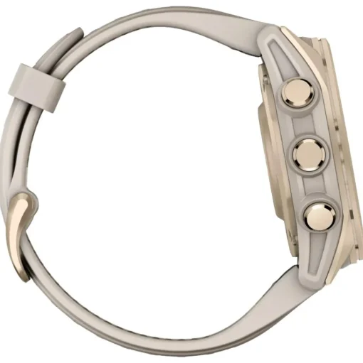 Montres GPS Garmin Fenix 8 Amoled Sapphire Soft Gold Gris Cendré Grès Foncé