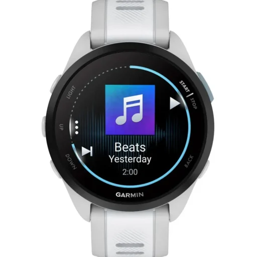 Montres GPS Garmin Forerunner 165 Music Blanc Gris Clair