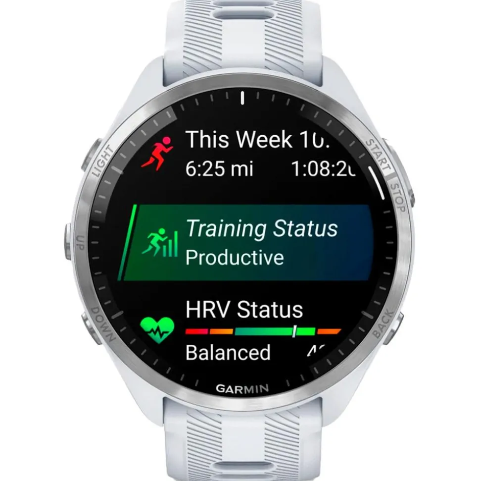 Montres GPS Garmin Forerunner 965 Blanc Gris