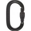 Mousqueton Black Diamond Oval Keylock Screwgate Black 2