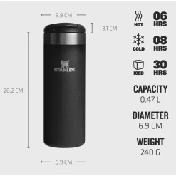Mug Stanley The Aerolight Transit Mug 0.47L (16Oz) Black Moon