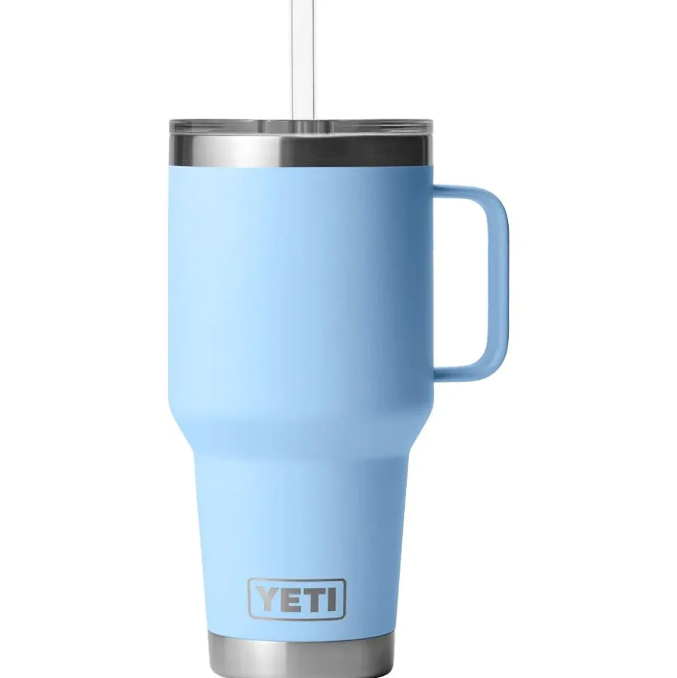 Mug Yeti Rambler 35 Oz (994 ml) Straw Mug Big Sky Blue