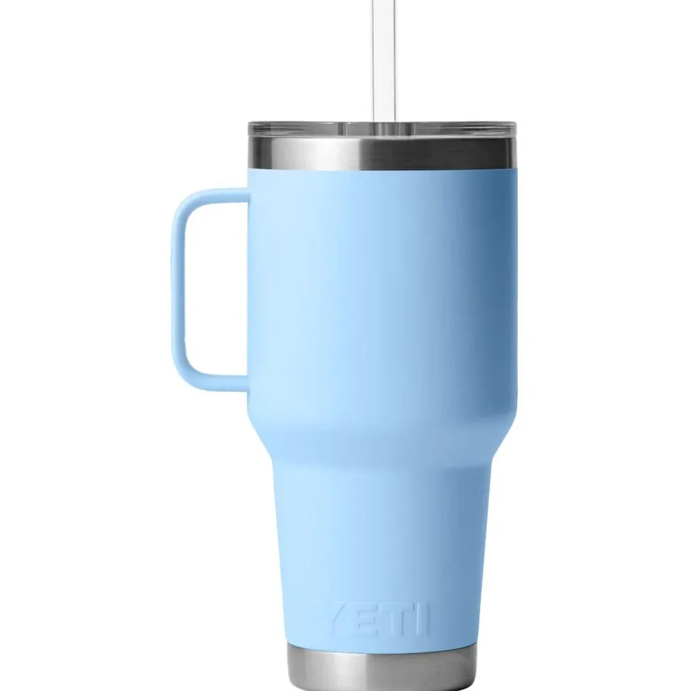 Mug Yeti Rambler 35 Oz (994 ml) Straw Mug Big Sky Blue