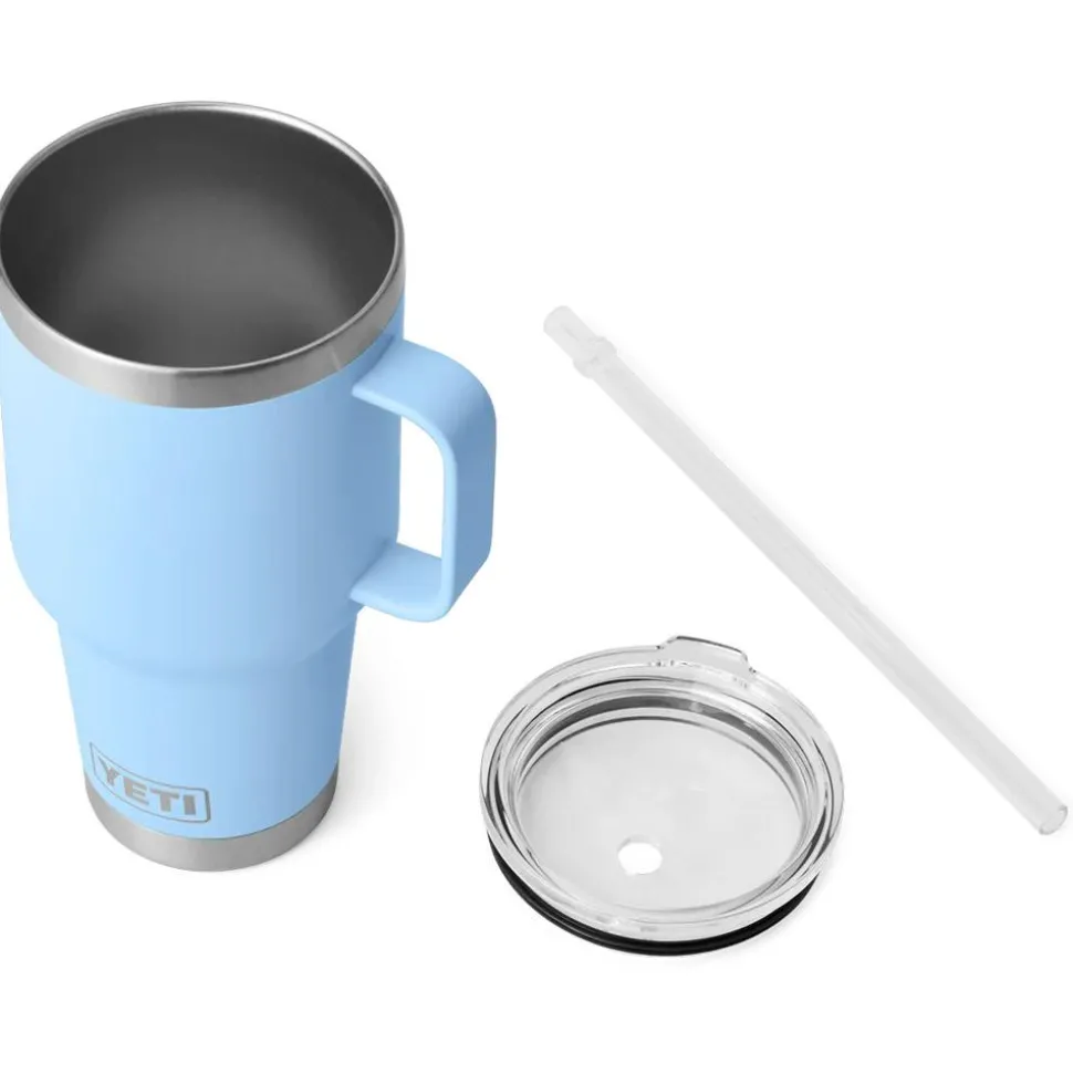 Mug Yeti Rambler 35 Oz (994 ml) Straw Mug Big Sky Blue