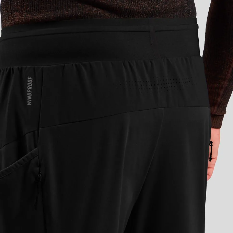 Pantalon Nordique Odlo Zeroweight Pro Windproof Warm Pant Regular Black