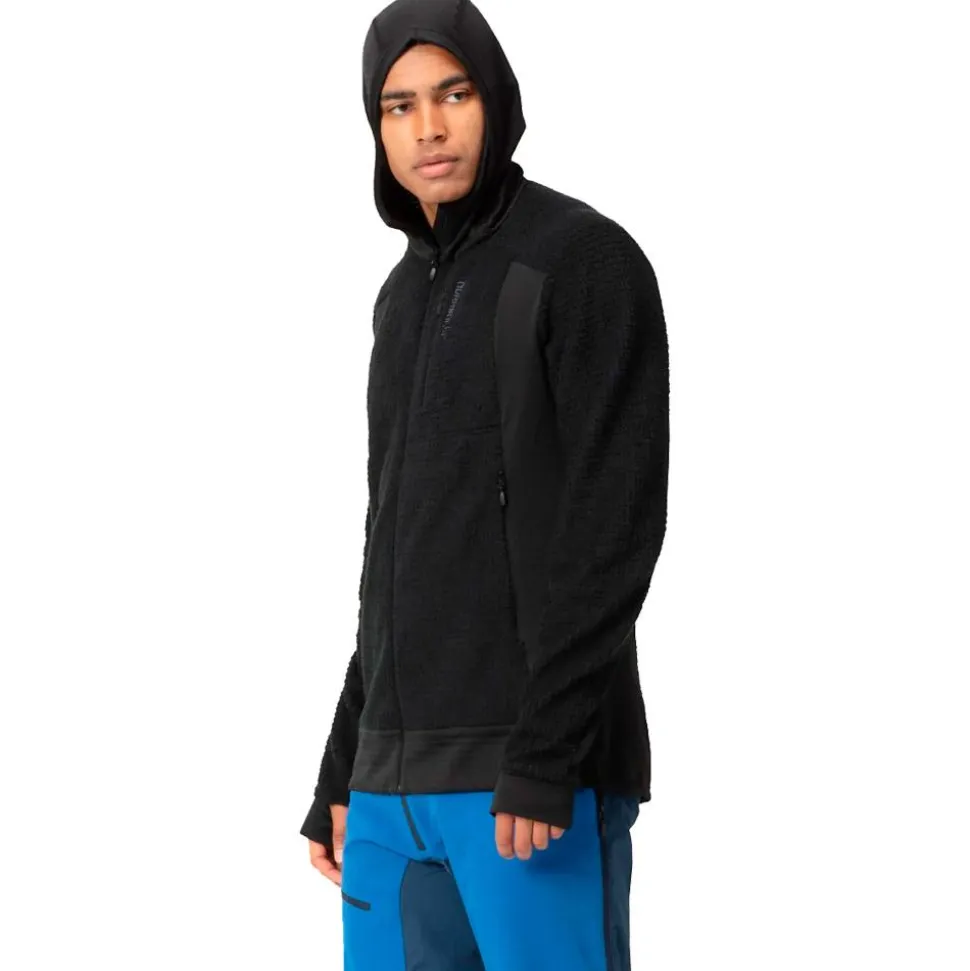 Polaire Norrona Falketind Alpha 120 Zip Hood Caviar