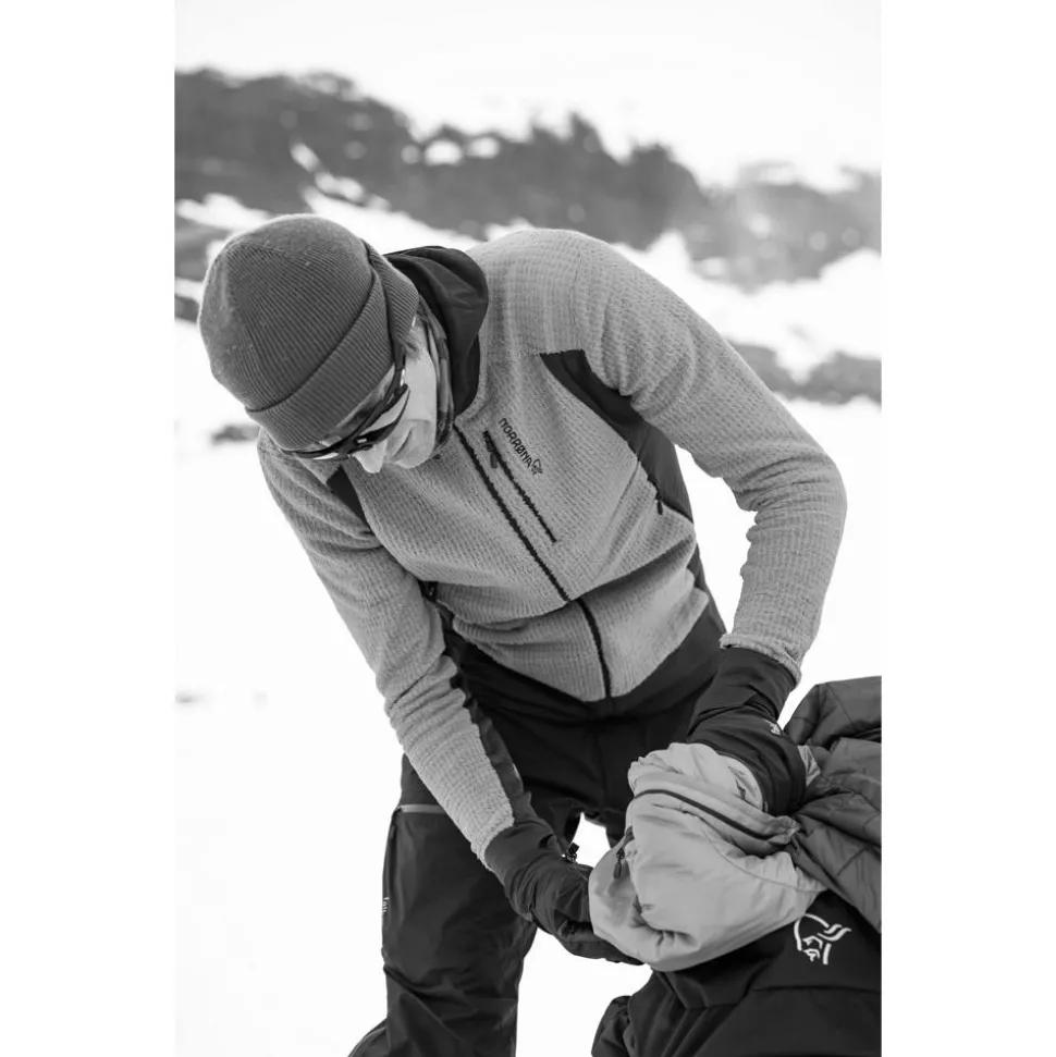 Polaire Norrona Falketind Alpha 120 Zip Hood Caviar