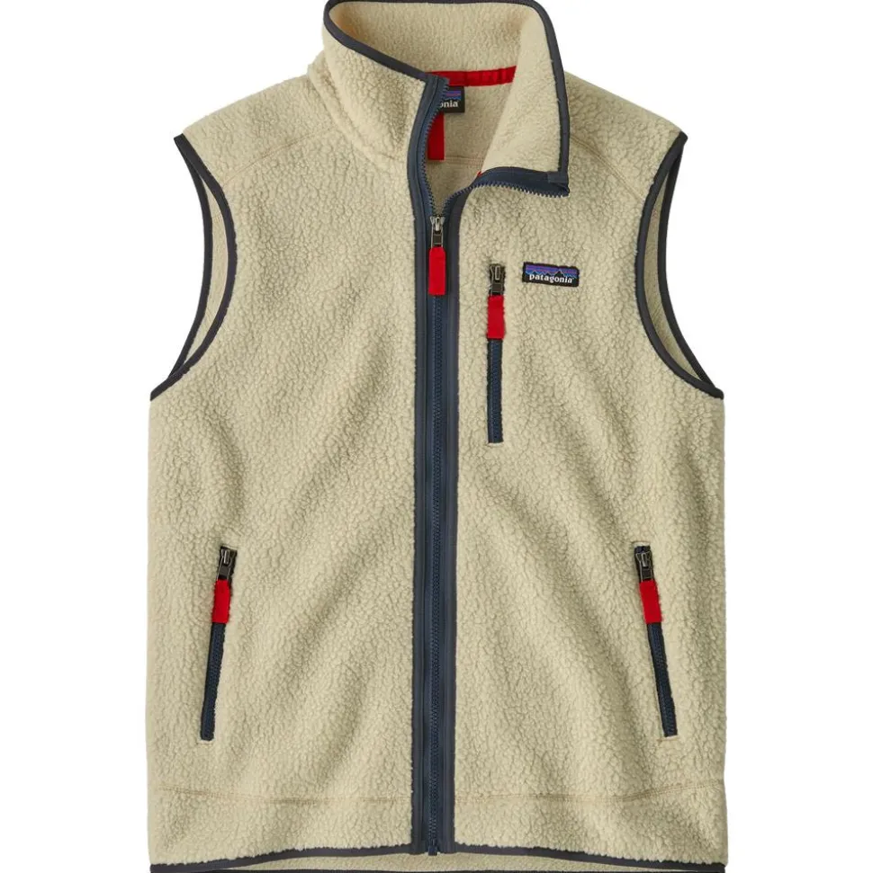 Polaire Patagonia M's Retro Pile Vest Pelican Smolder Blue
