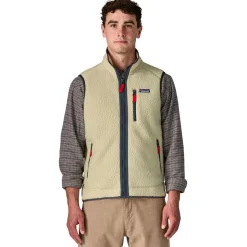 Polaire Patagonia M's Retro Pile Vest Pelican Smolder Blue