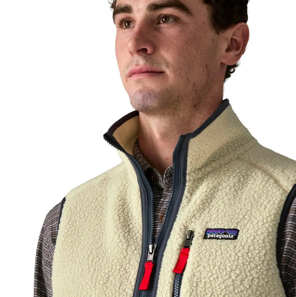 Polaire Patagonia M's Retro Pile Vest Pelican Smolder Blue