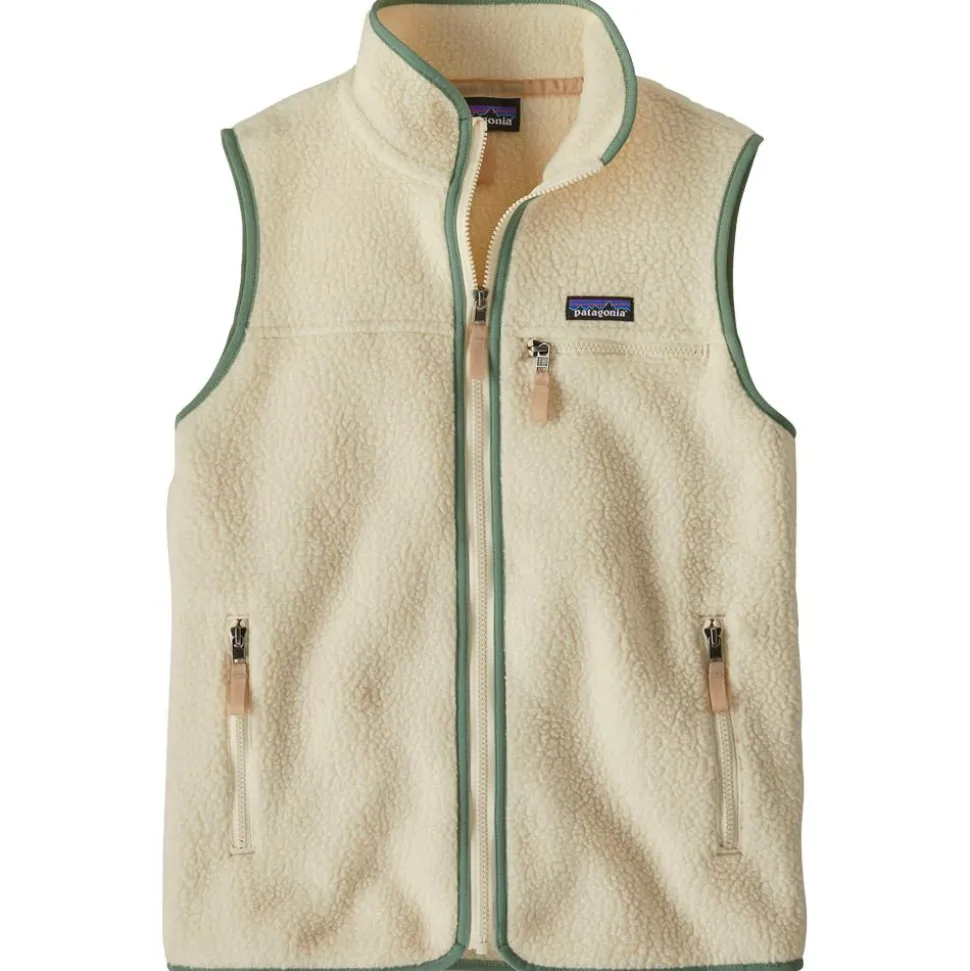 Polaire Patagonia Retro Pile Vest Natural Ellwood Green