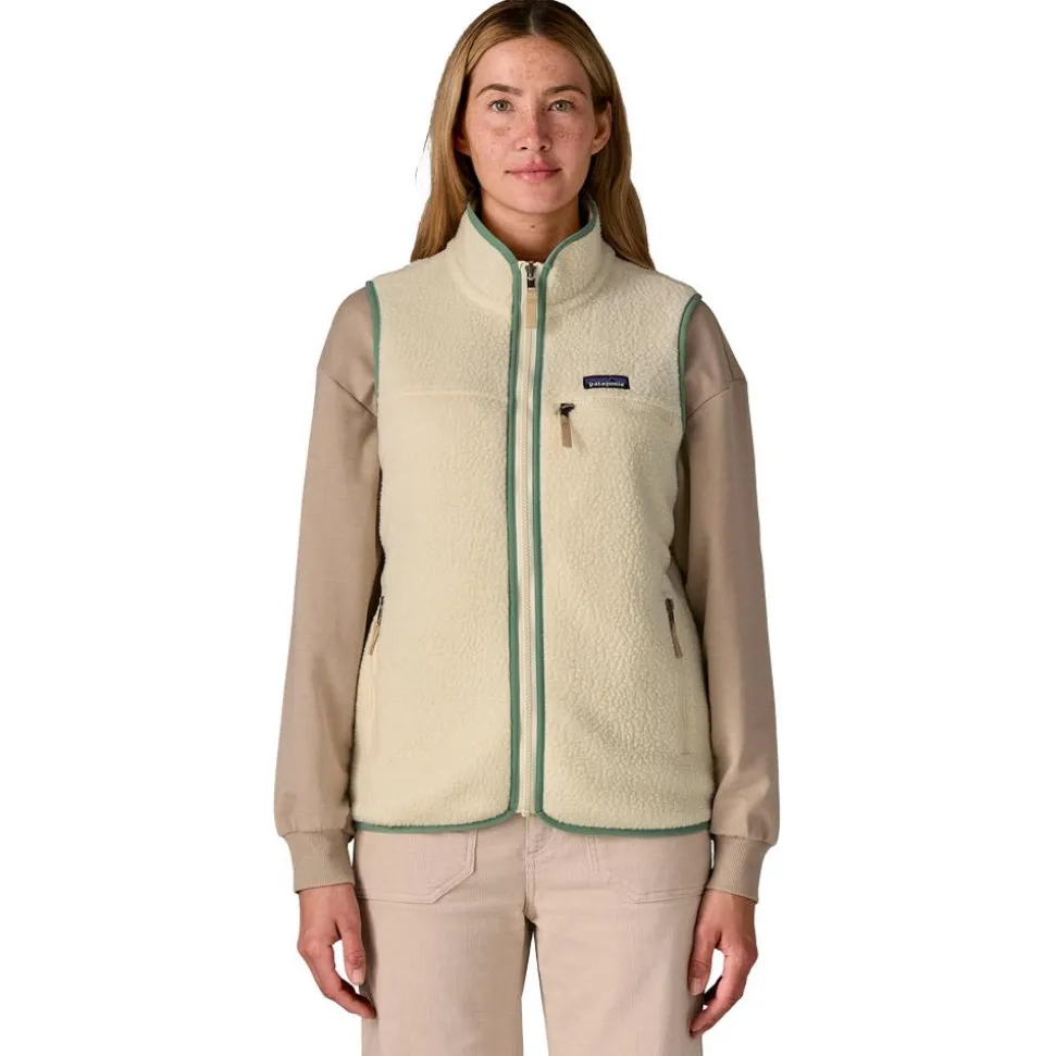 Polaire Patagonia Retro Pile Vest Natural Ellwood Green