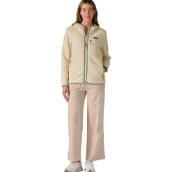 Polaire Patagonia Women's Retro Pile Hoody Natural Ellwood Green