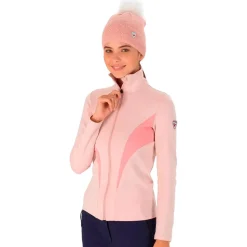 Polaire Rossignol W React Merino Fz Powder Pink