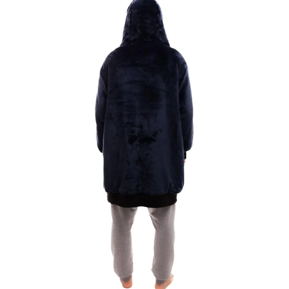 Poncho All-In Poncho Plaid Grey Blue