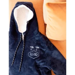 Poncho All-In Poncho Plaid Grey Blue