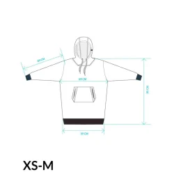 Poncho All-In Poncho Plaid Grey Blue