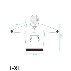 Poncho All-In Poncho Plaid Grey Blue