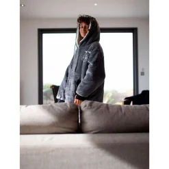 Poncho All-In Poncho Plaid Charcoal