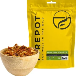 Repas Lyophilisé  Firepot Pâtes Bolognaises Au Soja 155 g.