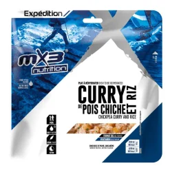 Repas Lyophilisé  MX3 Curry De Pois Chiche & Riz 210 g.