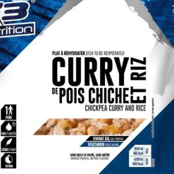 Repas Lyophilisé  MX3 Curry De Pois Chiche & Riz 210 g.