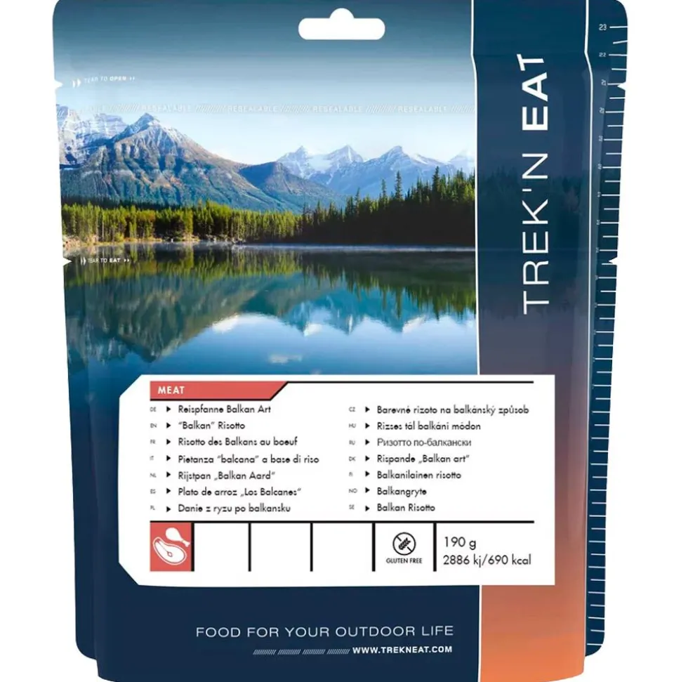Repas Lyophilisé Trek'n Eat Risotto Des Balkans Au Bœuf 190 g.