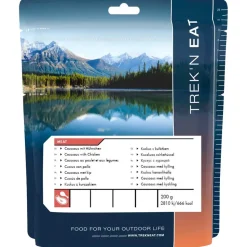 Repas Lyophilisé Trek'n Eat Couscous Au Poulet Et Aux Légumes 200 g.