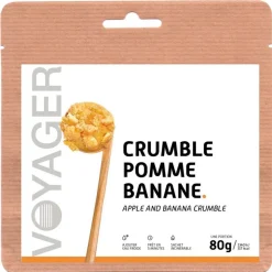 Repas Lyophilisé  Voyager Crumble Pomme-Banane 80 g.