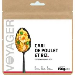 Repas Lyophilisé  Voyager Cari De Poulet Et Riz 150 g.