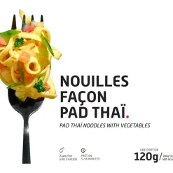 Repas Lyophilisé  Voyager Nouilles Aux Légumes Façon Pad Thaï 120 g.