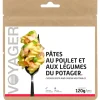 Repas Lyophilisé  Voyager Pâtes Au Poulet & Aux Légumes Du Potager 120 g.