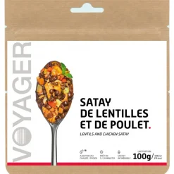 Repas Lyophilisé  Voyager Satay De Lentilles Au Poulet 100 g.