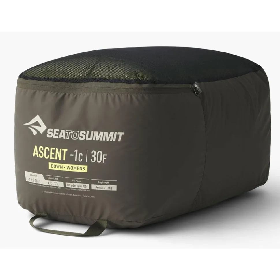Sac de couchage Sea To Summit Ascent Women's -1°C/30°F Lemon Green