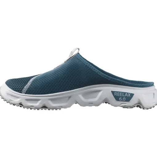 Sandales de récupération Salomon Reelax Slide 6.0 Blue Ashes White Pearl Blue